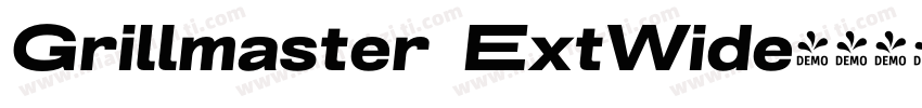 Grillmaster ExtWide字体转换